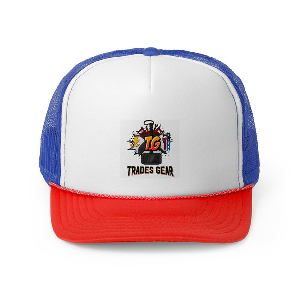 Trucker Cap with Trades Gear Design, Dad Hat, Gifts for Car Enthusiasts, Outdoor Style, Summer Accessory, Adjustable Cap