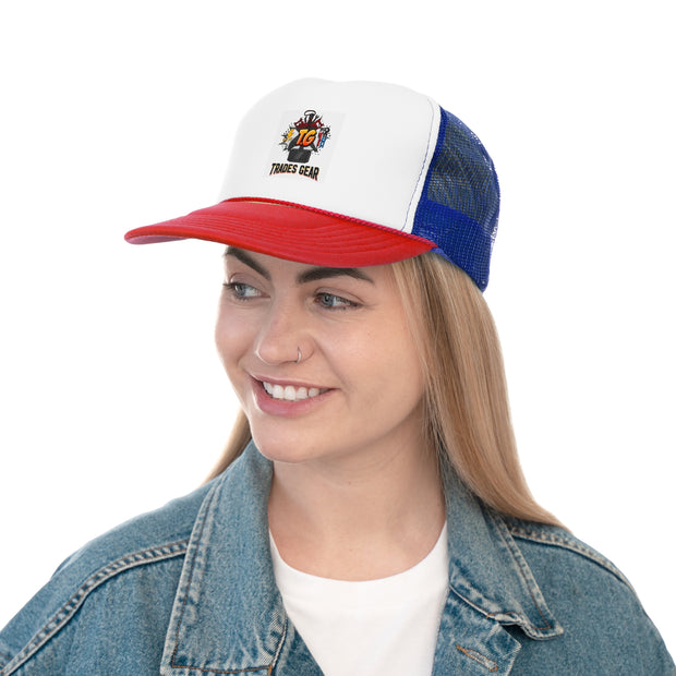 Trucker Cap with Trades Gear Design, Dad Hat, Gifts for Car Enthusiasts, Outdoor Style, Summer Accessory, Adjustable Cap