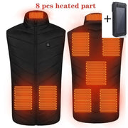 Washable Usb Charging Electric Heated Vest With Power Bank