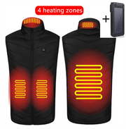 Washable Usb Charging Electric Heated Vest With Power Bank