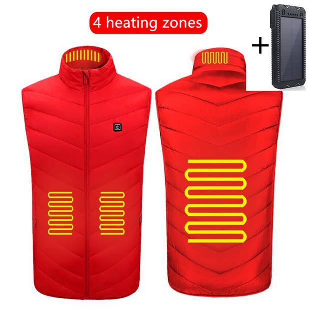 Washable Usb Charging Electric Heated Vest With Power Bank