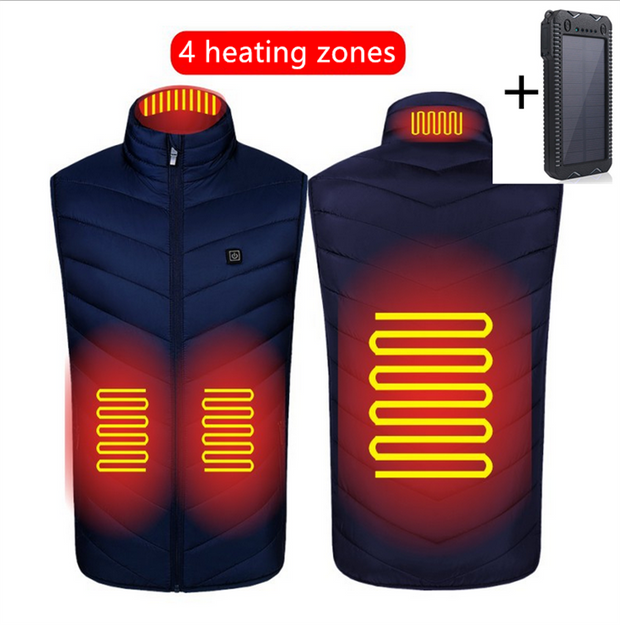 Washable Usb Charging Electric Heated Vest With Power Bank