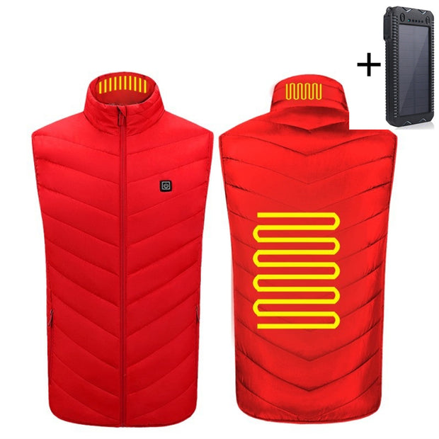 Washable Usb Charging Electric Heated Vest With Power Bank