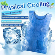Cooling Vest Water Evaporative Cool Shirt Heatstroke Prevention Evaporative Ice Cooling Vest for MS Patient Outdoor Working