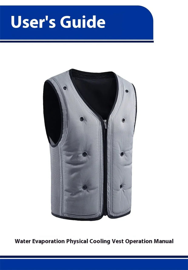 Summer Water Injection Evaporative Cooling Vests For Men Stay Cool Ultimate Heat Relief Outdoor High Temperature Work Vest Man