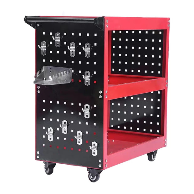 Heavy Duty 3 Tier Rolling Cart Organizer Workshop Hardware Mobile Multifunction Utility Carts with Wheels for Garage