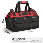 Toolkit, multi-functional waterproof storage bag, suitable for electricians, carpenters, auto mechanics and homeowners
