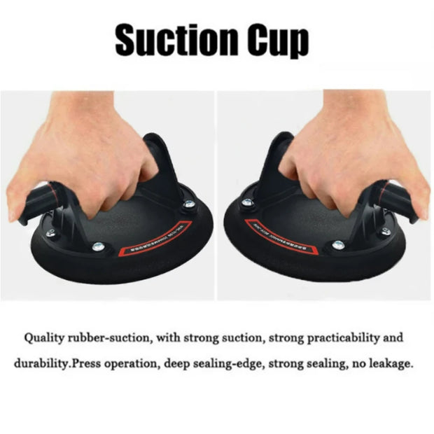 2025 New industrial suction cup with 200KG load capacity, 8-inch rubber bottom and plastic handle for handling large glass