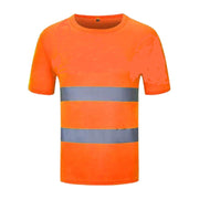 Fluorescent Yellow High Visibility Shirts Reflective Safety t-Shirt Long Sleeve Hi Vis Shirt Quick Dry Construction Work Wear