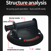 2025 New industrial suction cup with 200KG load capacity, 8-inch rubber bottom and plastic handle for handling large glass