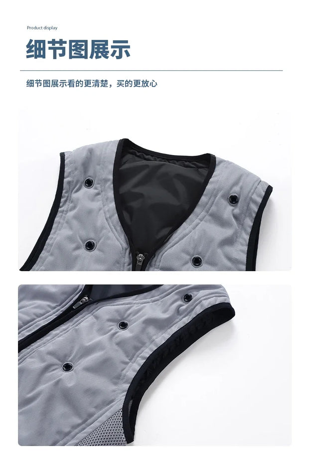 Summer Water Injection Evaporative Cooling Vests For Men Stay Cool Ultimate Heat Relief Outdoor High Temperature Work Vest Man