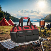 Toolkit, multi-functional waterproof storage bag, suitable for electricians, carpenters, auto mechanics and homeowners