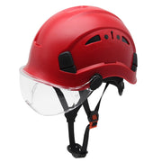 Construction Safety Helmet With Goggles Visor High Quality ABS Hard Hat Light ANSI Industrial Work Head Protection Rescue CR08