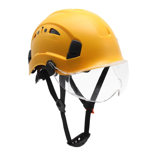 Construction Safety Helmet With Goggles Visor High Quality ABS Hard Hat Light ANSI Industrial Work Head Protection Rescue CR08