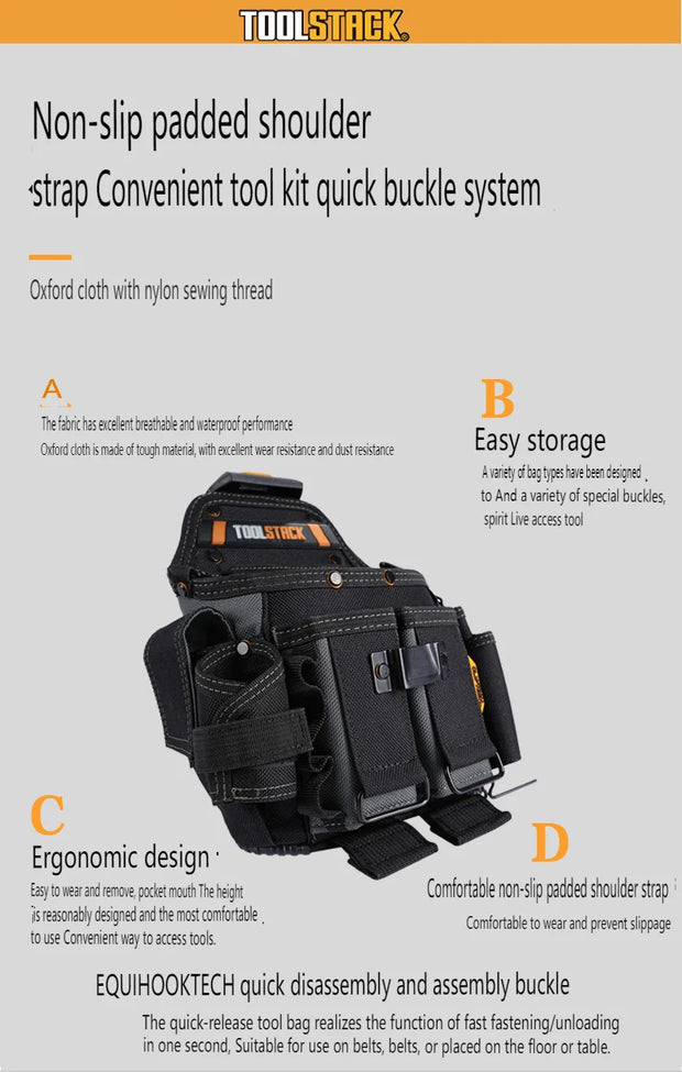 Multi-functional Electrician Kit Construction Electrician Tool Bag Industrial Electrician Tool Set DIY Home Repair Tool Bag Sale