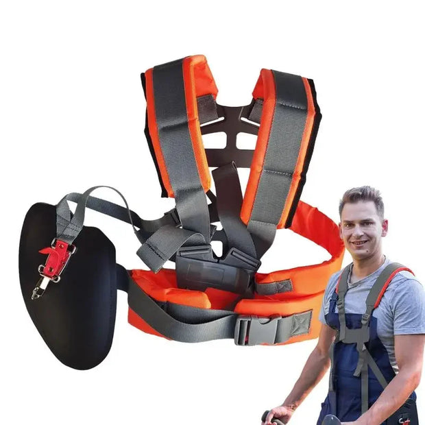 Trimmer Strap Double Shoulder Harness Adjustable Belt Comfort Labor-saving Universal For Weedeater Mower Brush Cutter