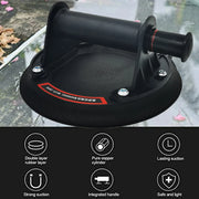 2025 New industrial suction cup with 200KG load capacity, 8-inch rubber bottom and plastic handle for handling large glass
