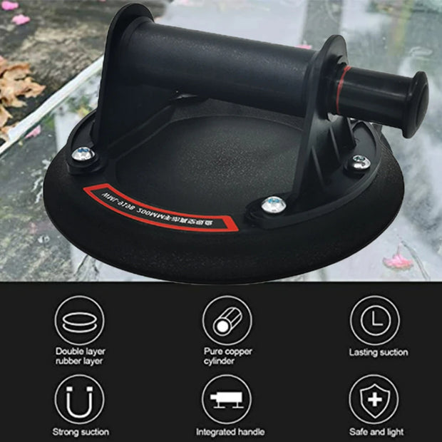 2025 New industrial suction cup with 200KG load capacity, 8-inch rubber bottom and plastic handle for handling large glass