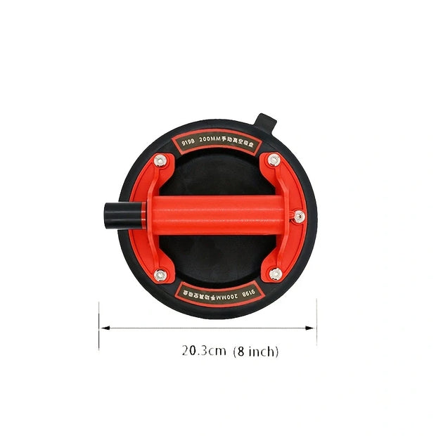 2025 New industrial suction cup with 200KG load capacity, 8-inch rubber bottom and plastic handle for handling large glass