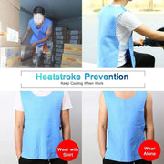 Cooling Vest Water Evaporative Cool Shirt Heatstroke Prevention Evaporative Ice Cooling Vest for MS Patient Outdoor Working
