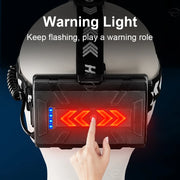 80000LM Powerful Headlamp USB Rechargeable Headlight Flashlight Large aperture XHP360 LED Head lamp Camping Fishing Head Lantern