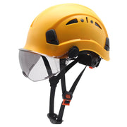 Construction Safety Helmet With Goggles Visor High Quality ABS Hard Hat Light ANSI Industrial Work Head Protection Rescue CR08
