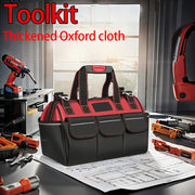 Toolkit, multi-functional waterproof storage bag, suitable for electricians, carpenters, auto mechanics and homeowners