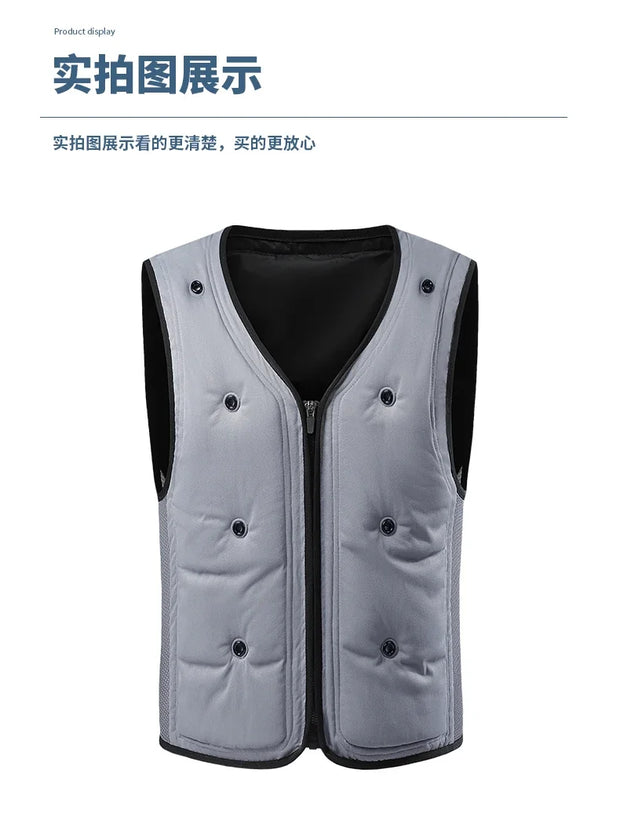 Summer Water Injection Evaporative Cooling Vests For Men Stay Cool Ultimate Heat Relief Outdoor High Temperature Work Vest Man