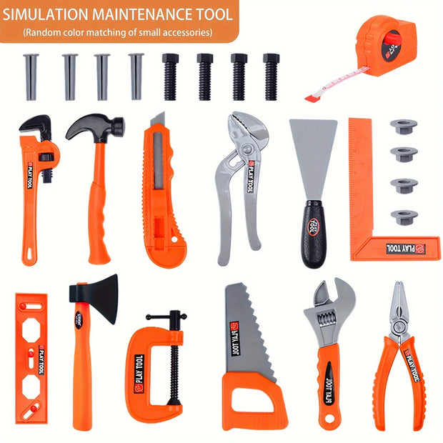 Kids Toolbox Kit Educational Toys Simulation Repair Tools Toys Drill Plastic Game Learning Engineering Puzzle Toys Gifts For Boy