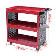 Heavy Duty 3 Tier Rolling Cart Organizer Workshop Hardware Mobile Multifunction Utility Carts with Wheels for Garage
