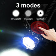 80000LM Powerful Headlamp USB Rechargeable Headlight Flashlight Large aperture XHP360 LED Head lamp Camping Fishing Head Lantern
