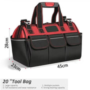 Toolkit, multi-functional waterproof storage bag, suitable for electricians, carpenters, auto mechanics and homeowners