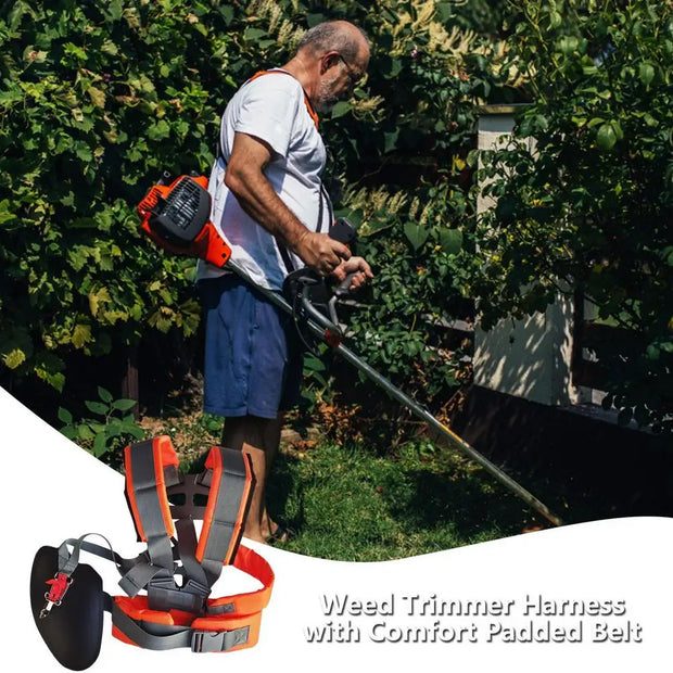 Trimmer Strap Double Shoulder Harness Adjustable Belt Comfort Labor-saving Universal For Weedeater Mower Brush Cutter