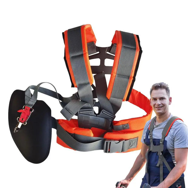 Trimmer Strap Double Shoulder Harness Adjustable Belt Comfort Labor-saving Universal For Weedeater Mower Brush Cutter