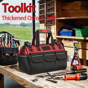 Toolkit, multi-functional waterproof storage bag, suitable for electricians, carpenters, auto mechanics and homeowners