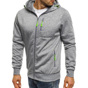 jackets men spring casual sweatshirt hooded jacket men Solid Fleece zipper coats